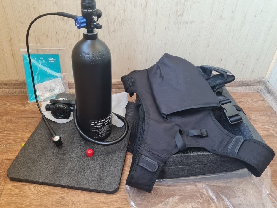 Мини акваланг Набор Chikadiv C700 Plus Black кислородный баллон 2.0 L
