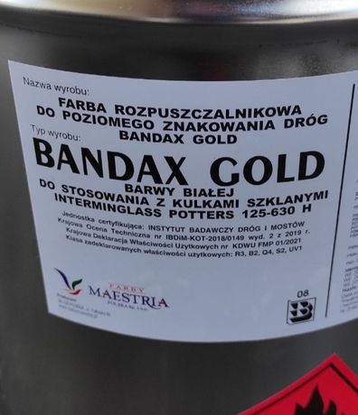 Bandax Gold biala 30 farba drogowa