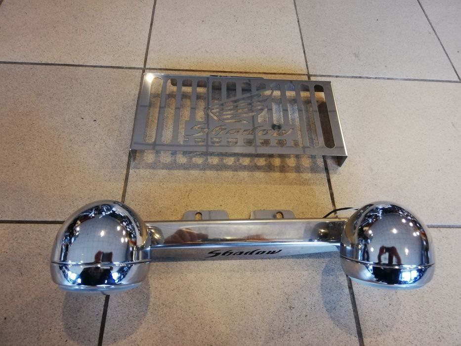 Lightbary lampy plus osłona chłodnicy Honda Shadow 125