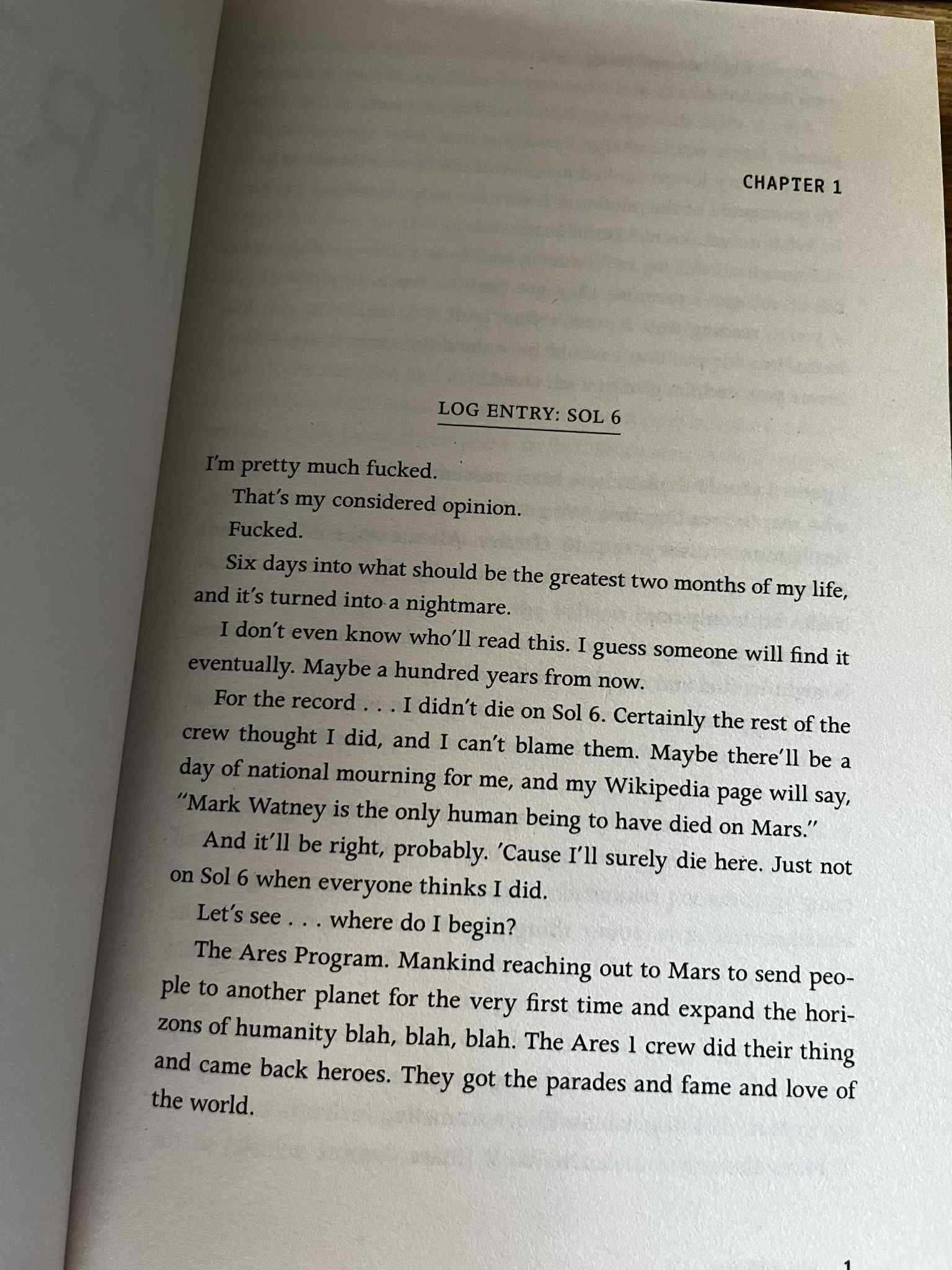 The Martian, Andy Weir, Marsjanin po angielsku