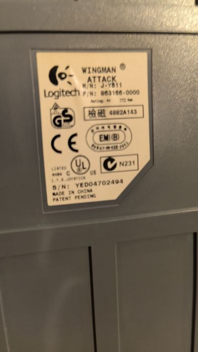Jojstic dżojstik Logitech wingman attack