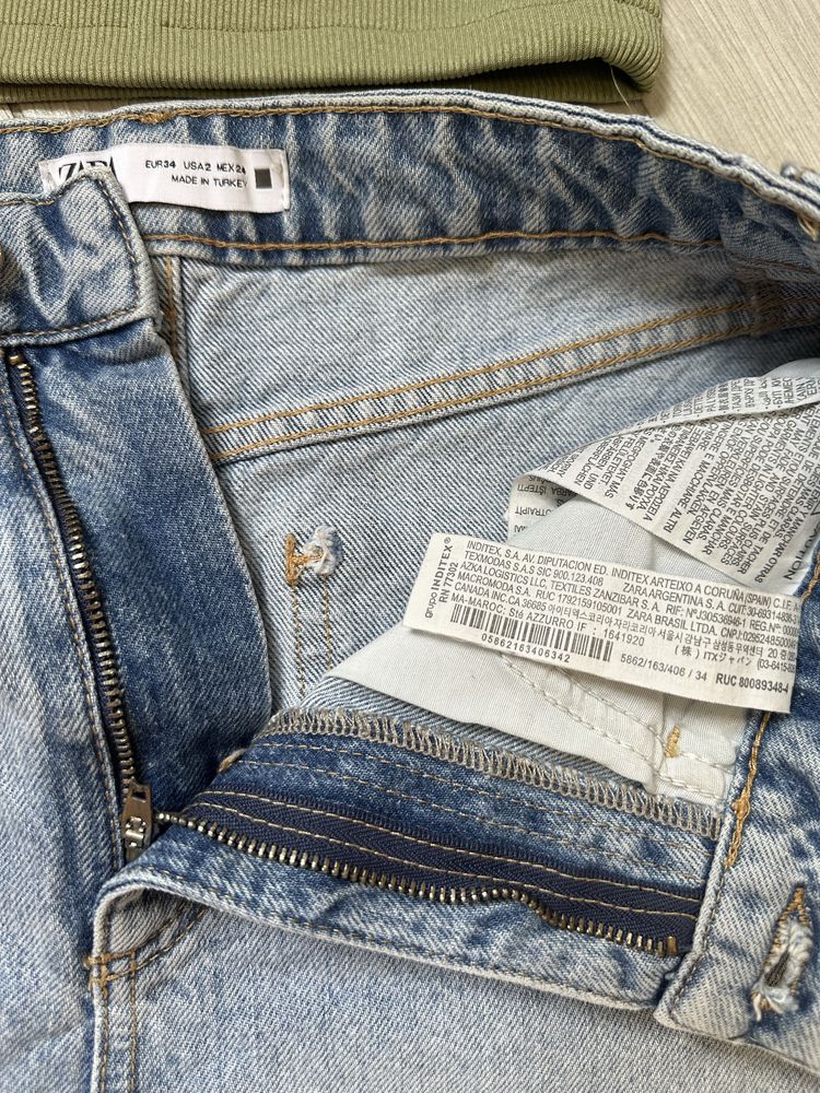 Шорти джинсові блакитні zara , сірі бермуди турція
