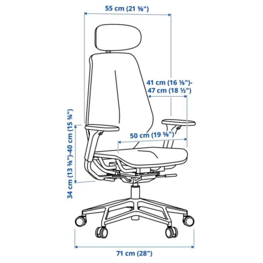 Fotel biurowy gamingowy IKEA STYRSPEL fioletowy