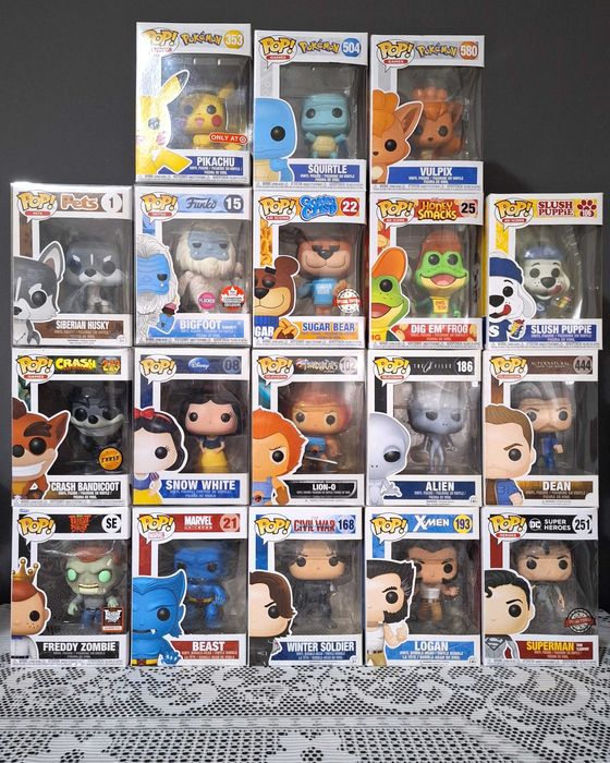 Funko POP (TV, Movies, Myths, Disney, Games, DC, MARVEL)