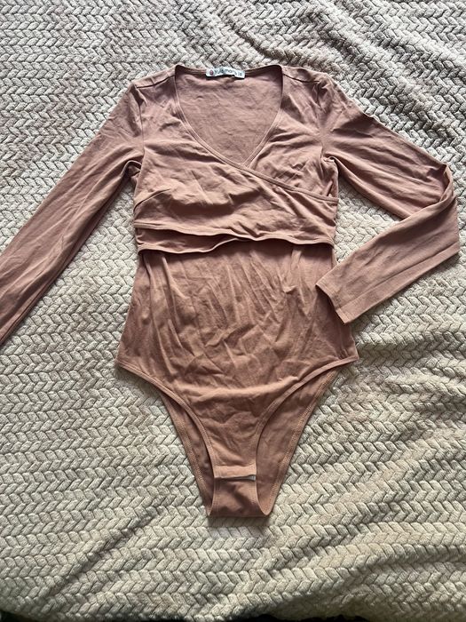 Темно-рожевий боді Yula Mama для вагітних та годуючих мам S