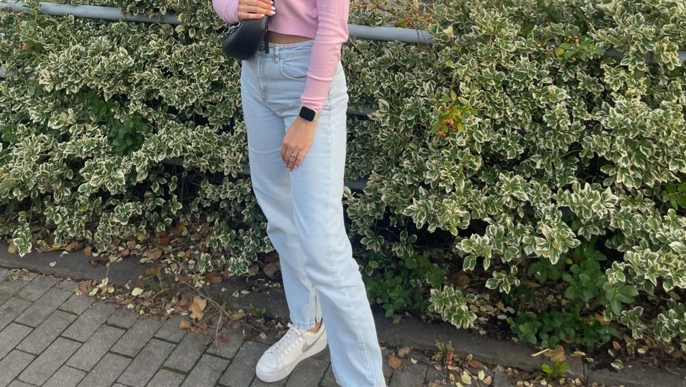 Прямі світлі джинси