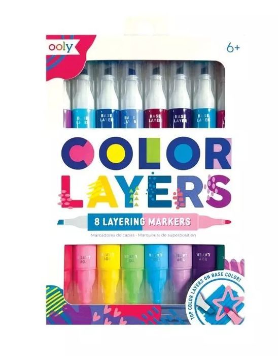 Flamastry dwustronne Color Layers 8szt. Ooly