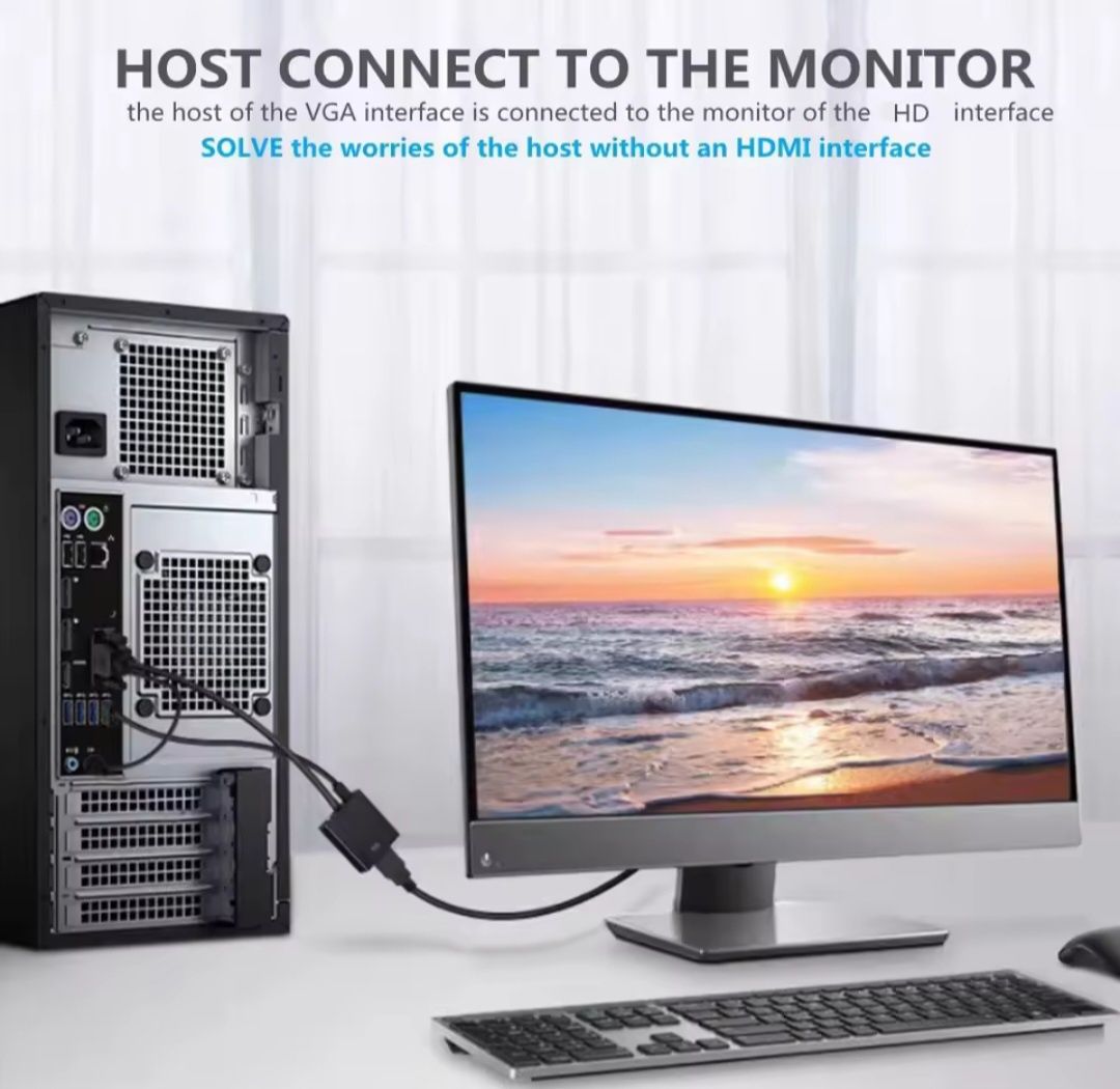 VGA - HDMI перехідник-конвертер