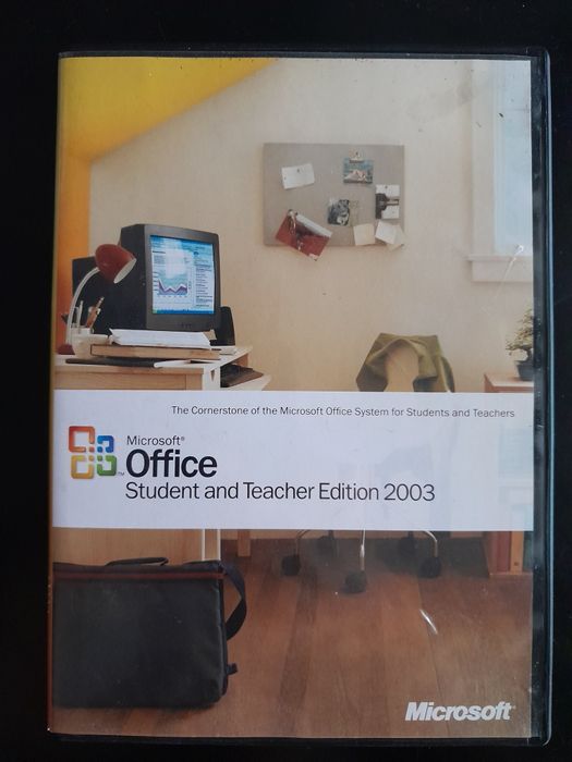 CD holográfico Microsoft Office 2003 Student Teacher (com chave)