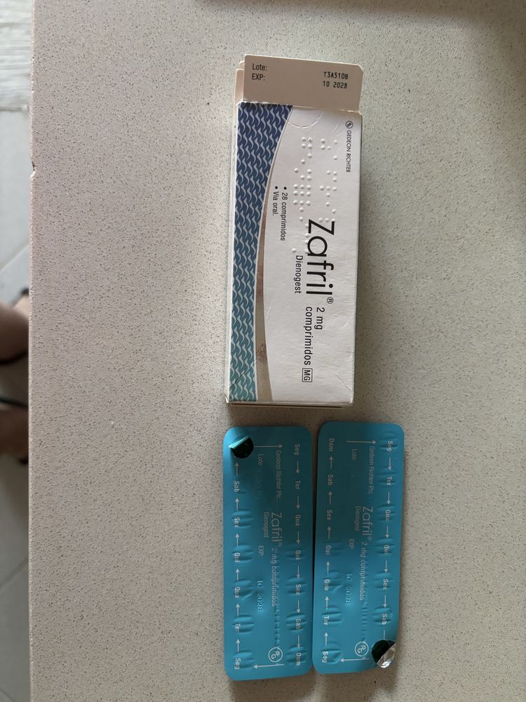 Pilula Zafril em caixa