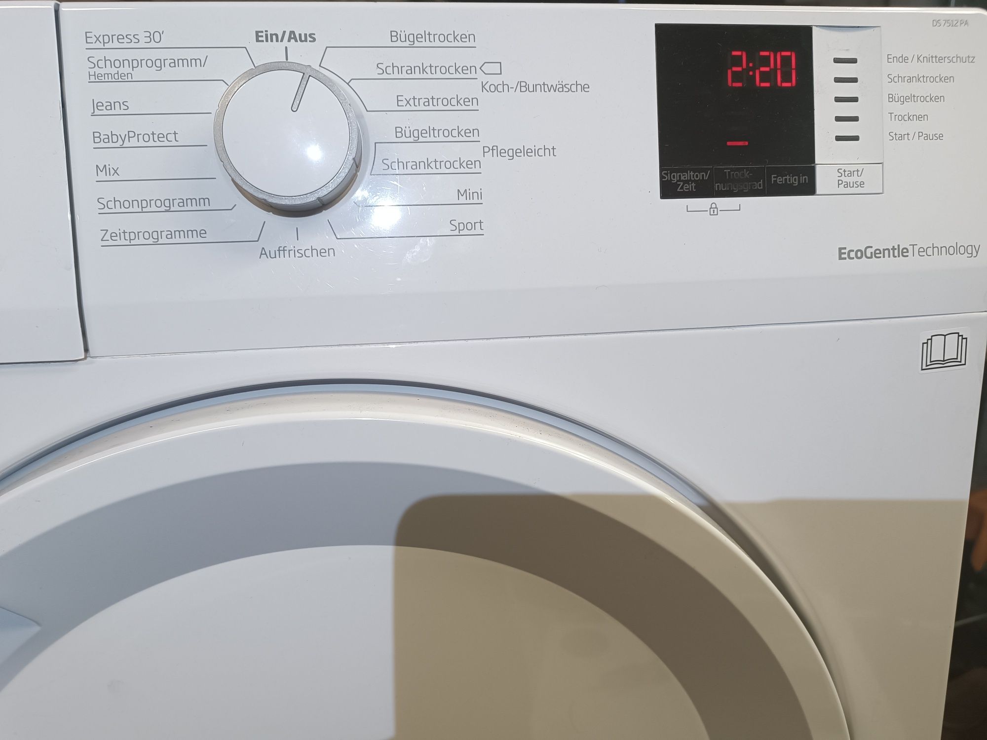 Mark00204r Panel sterowania suszarka Beko DS7512PA