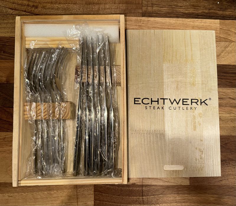 Sztućce Echtwerk Steak Cutlery do steków 12 części 6 osób