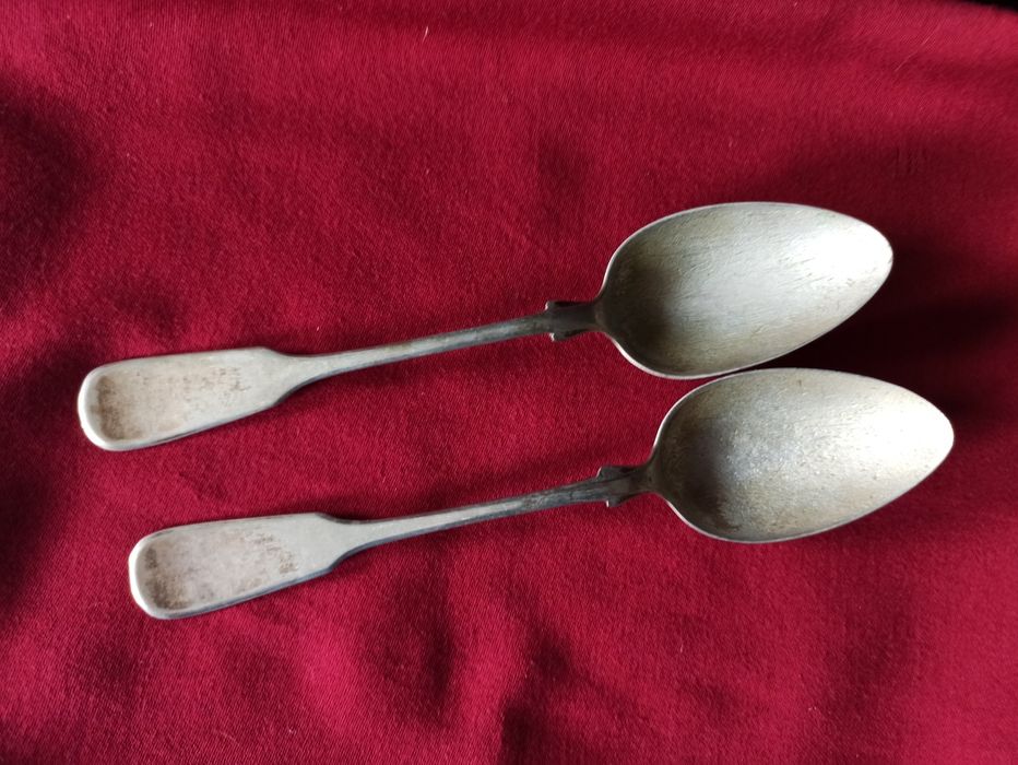 Vintage Łyżki obiadowe wzór SPATEN z tzw. białego metalu platerowane