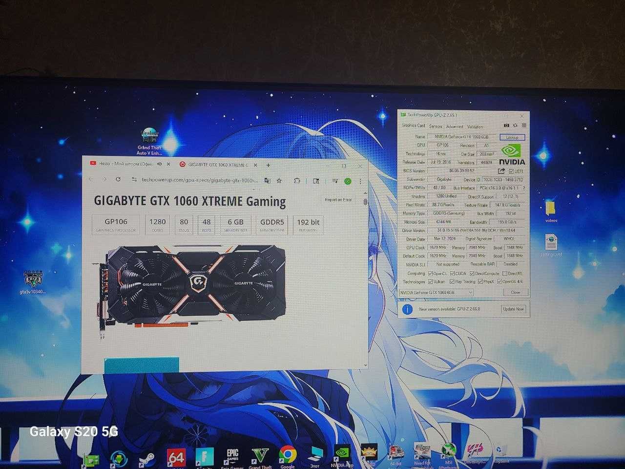 GTX1060 6 gb в хорошем состояние