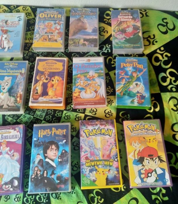 Cassetes VHS disney originais (51 cassetes)