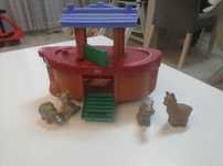 Arka Noego ze zwierzątkami Little people Fisher price 4 zwierzątka