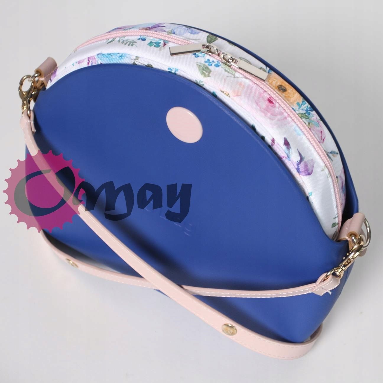 organizer OBAG MOON LIGHT ogród róże pudrowe 2 kieszenie wkład OMAY