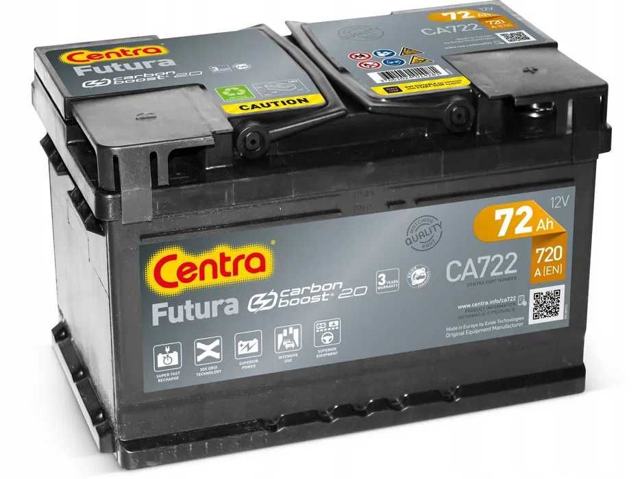 Akumulator Centra Futura CA722 12V 72Ah 720A Gdańsk Rumia Pruszcz