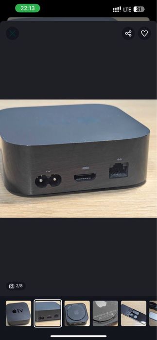 Apple TV 4K модель A1842 (MQD22) медиа плеер 4К