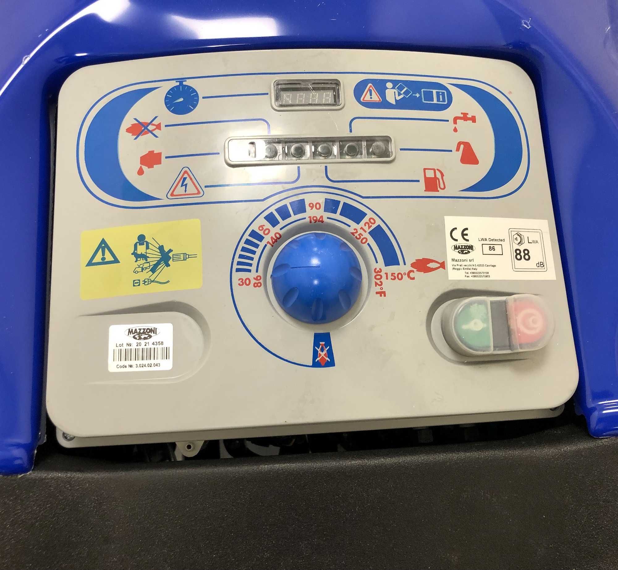 Myjka ciśnieniowa na gorącą wodę Mazzoni, 21l/min. 200 bar 7.5kW, nowa