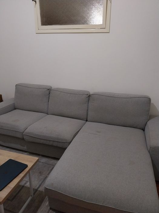 Sofa cinza 3 lugares