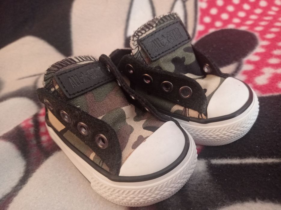 Buciki trampki dla dziecka roz 18 moro Khak All Star Converse i