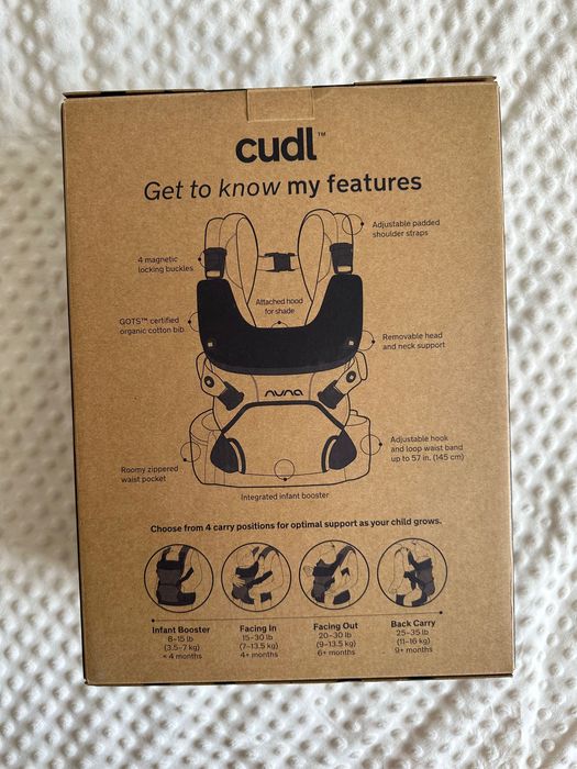 Nuna Cudl nosidełko NOWE