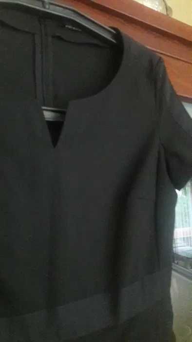 Sukienka czarna z kieszeniami Penny Black M plisa taśma