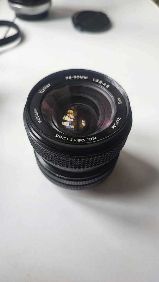 canon AE1 conjunto con 3 lentes