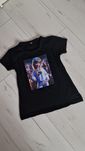 Czarny t-shirt damski Lalka bawełna