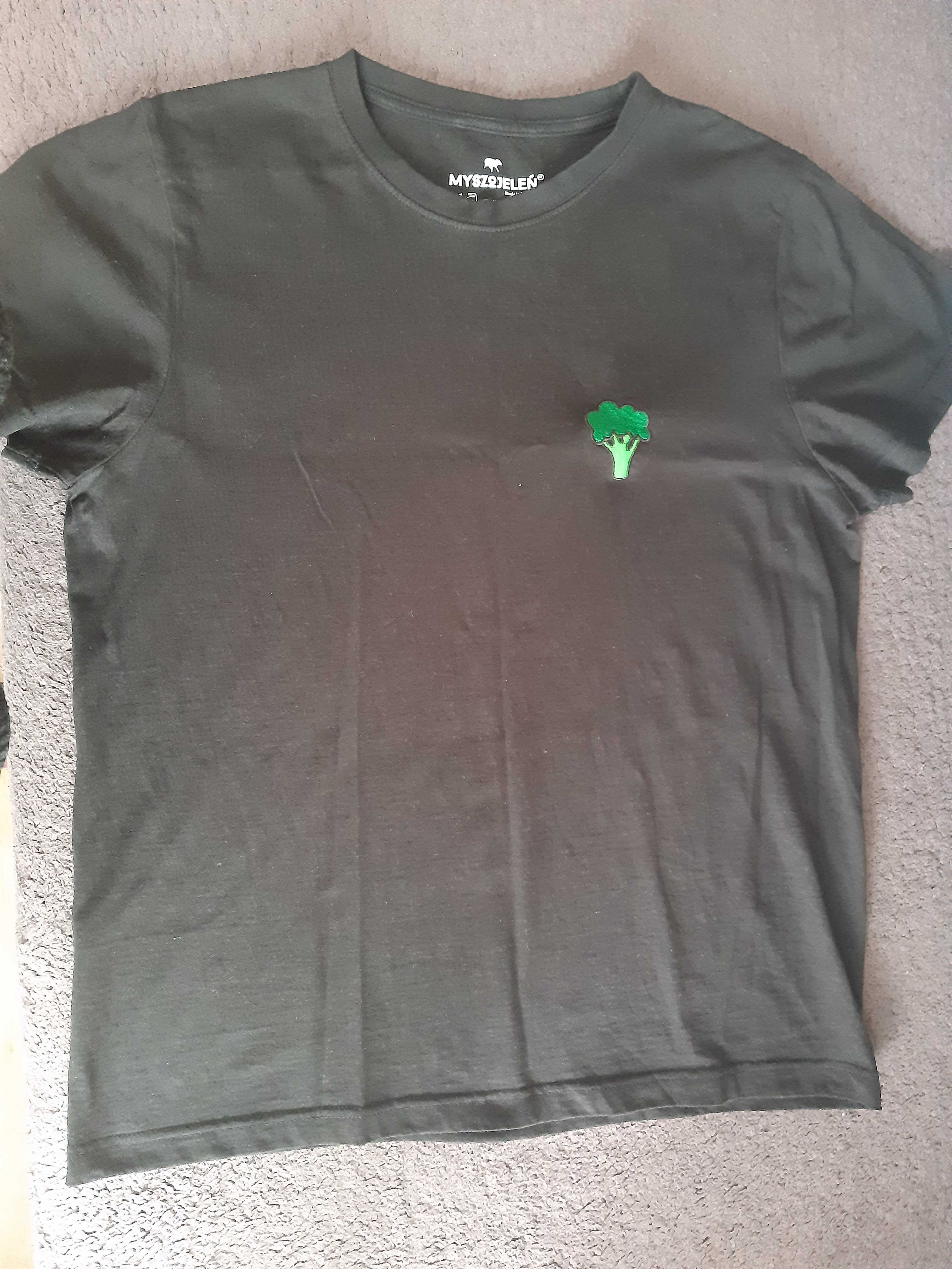 T-shirt/ koszulka Myszojeleń M/L bawełna czarna