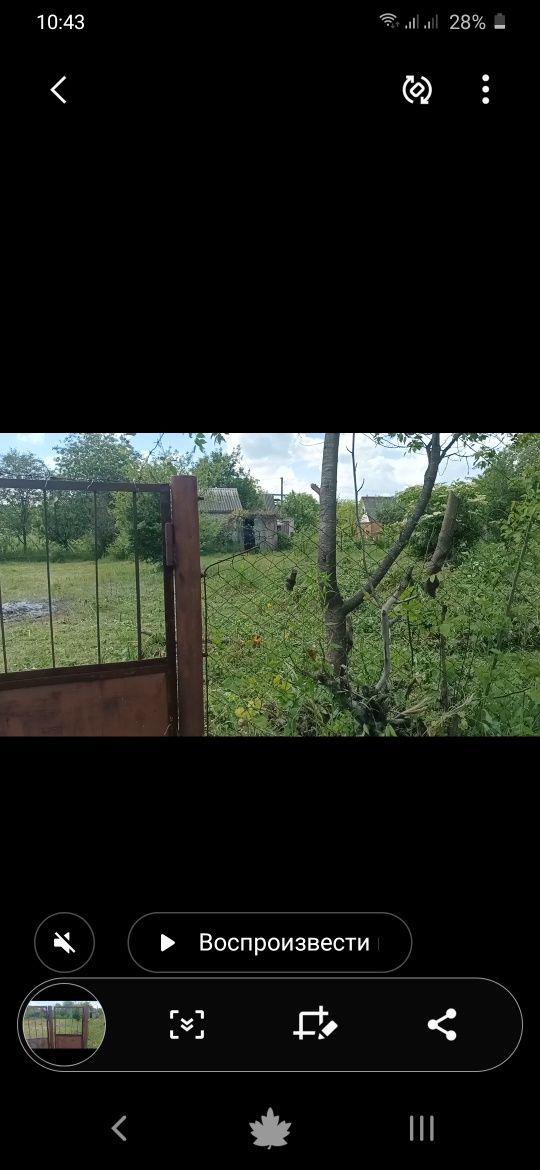Срочно дачный участок 10 соток вода электричество ДТП квитневе обмен
