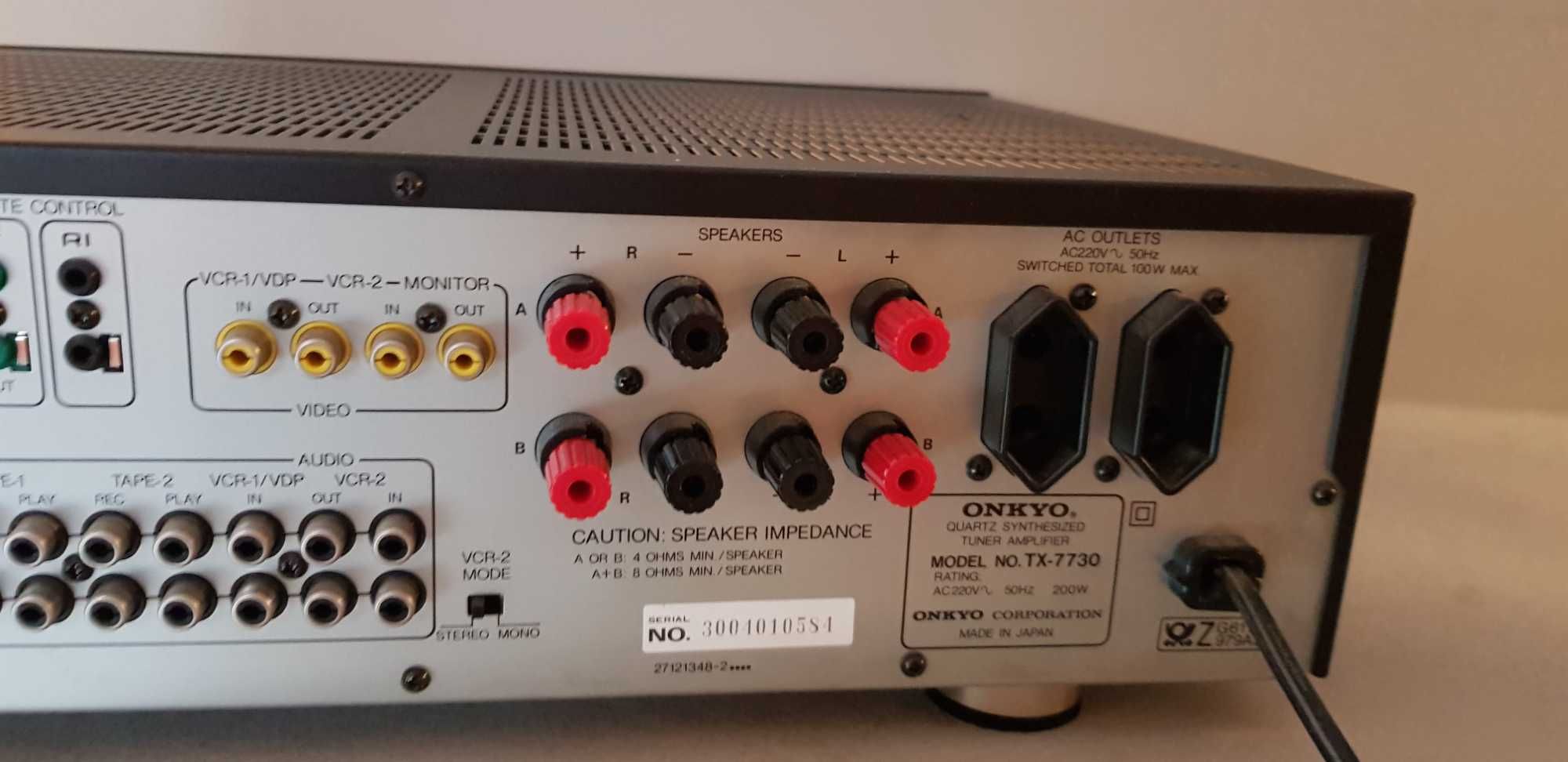 Amplituner ONKYO TX 7730 PILOT w zestawie real foto.