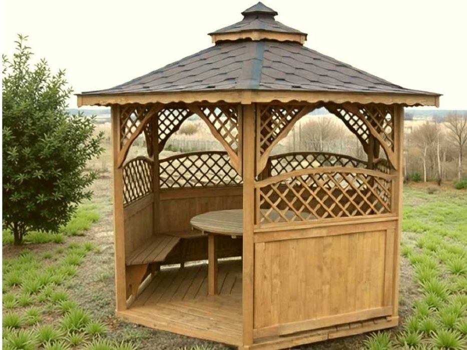 ALTANA 4 3,2m Półokrągłe Kratki Impregnowana +Gont Podłoga Producent