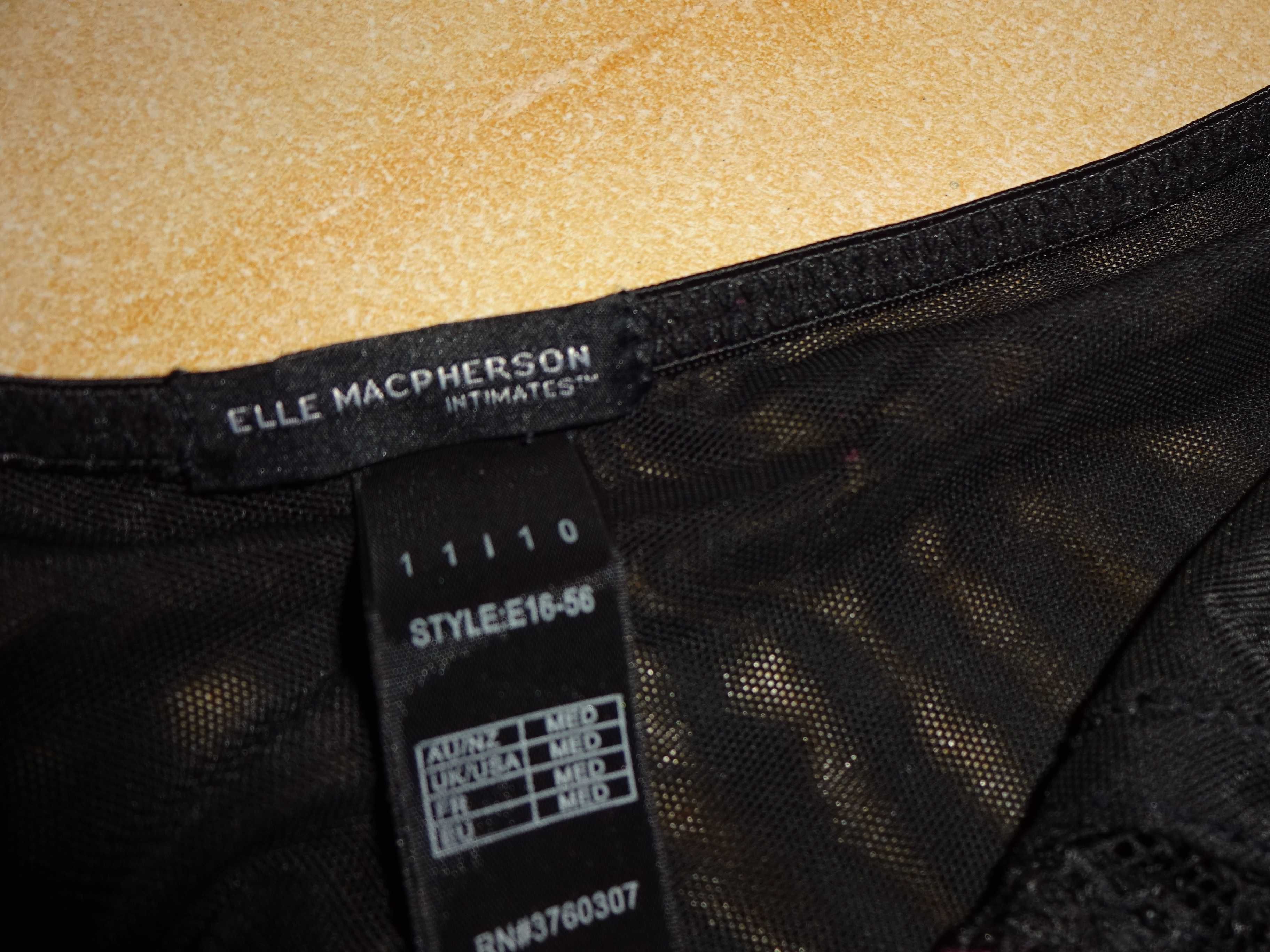 Elle Macpherson Artistry Thong LUX oryg stringi czarne różowe OKAZJA M