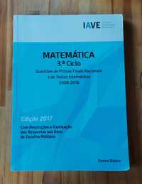 Livro com Provas Finais Nacionais e de Teste Intermédios de Matemática