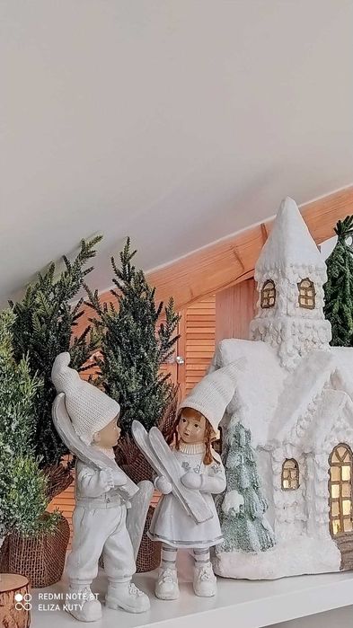 Home&you nowy duży domek z piernika  figurka led Julestue