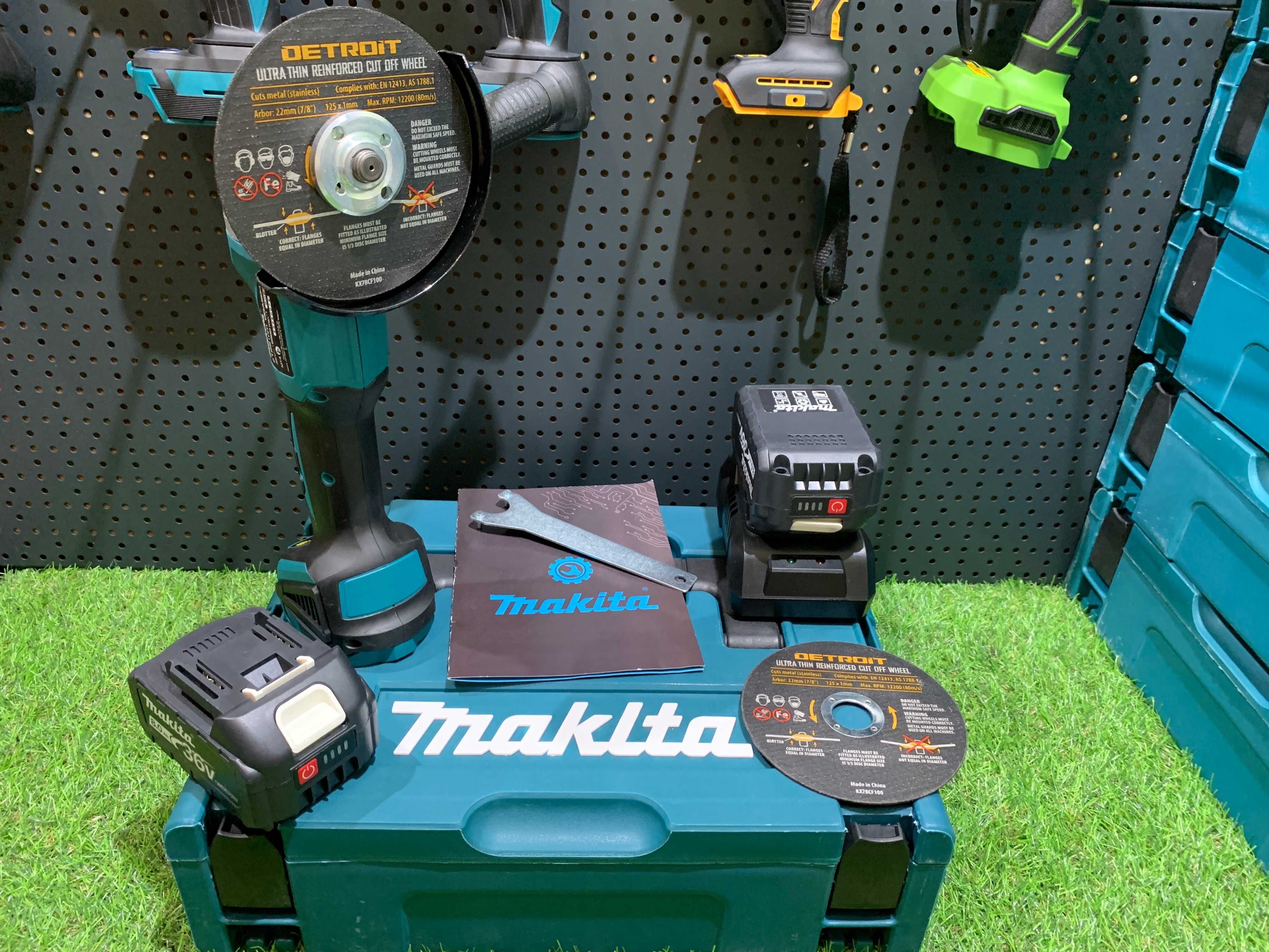 Акумуляторная Болгарка Makita DGA 504 36V8Ah Потужність 1200Вт