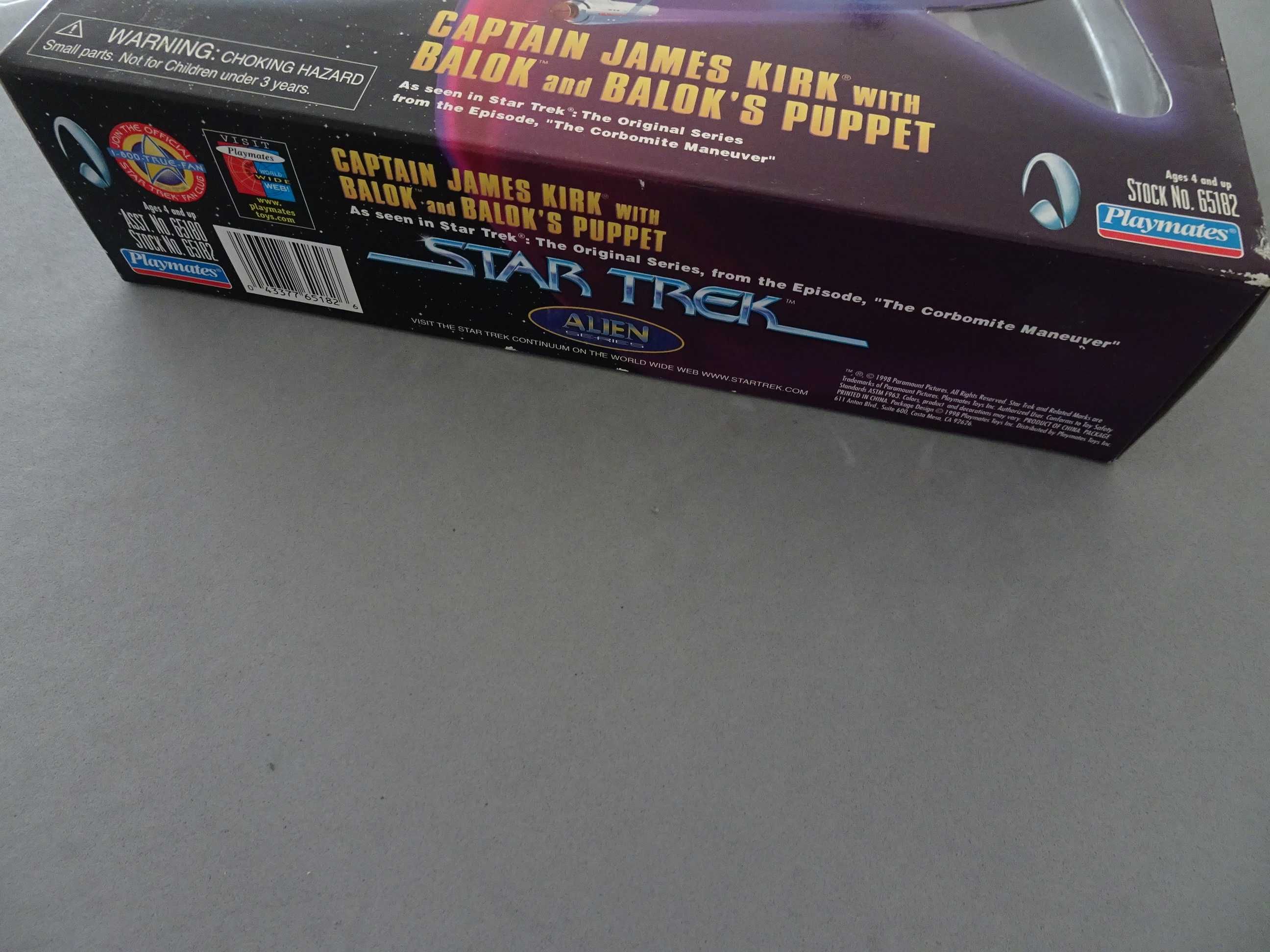 Star Trek Alien Series Captain James Kirk with Balok and Balok's Puppe