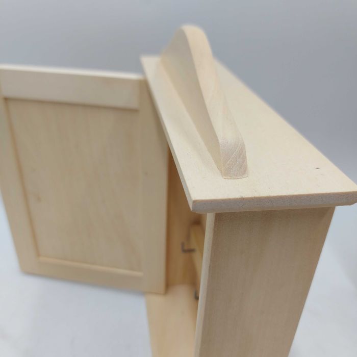 Szafka na Klucze do Domu Dekoracja do Przedpokoju Drewniana