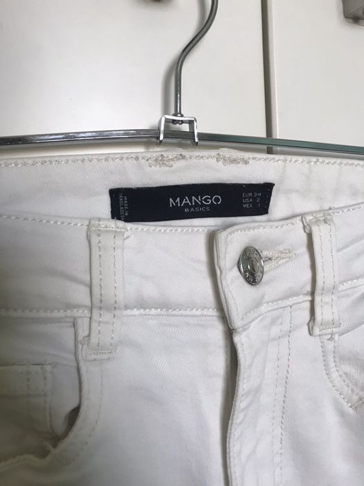 Calças brancas MANGO (34) como novas