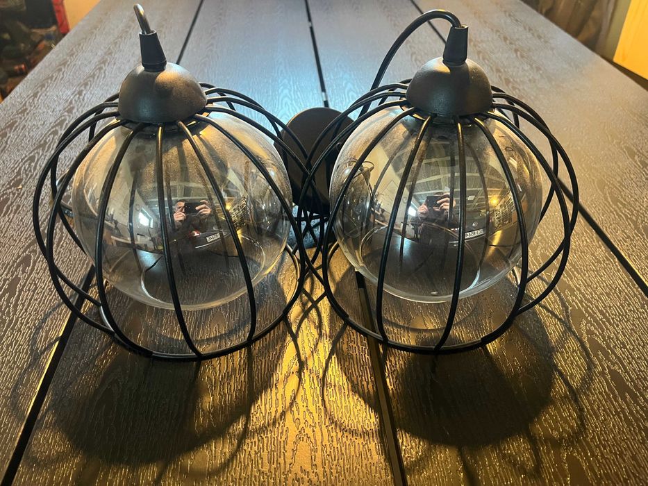 Lampa sufitowa czarna