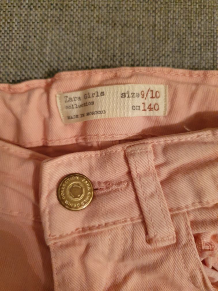 jeansy Zara 140 cm 9-10 lat nakrapiane