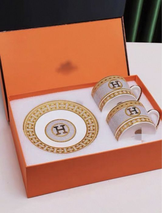 Елітний набір чашок Hermes | Преміум якість | Подарунковий бокс