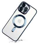 Etui Case do Iphone 13/14/15Plus Pro Max Magsafe Jasny Niebieski