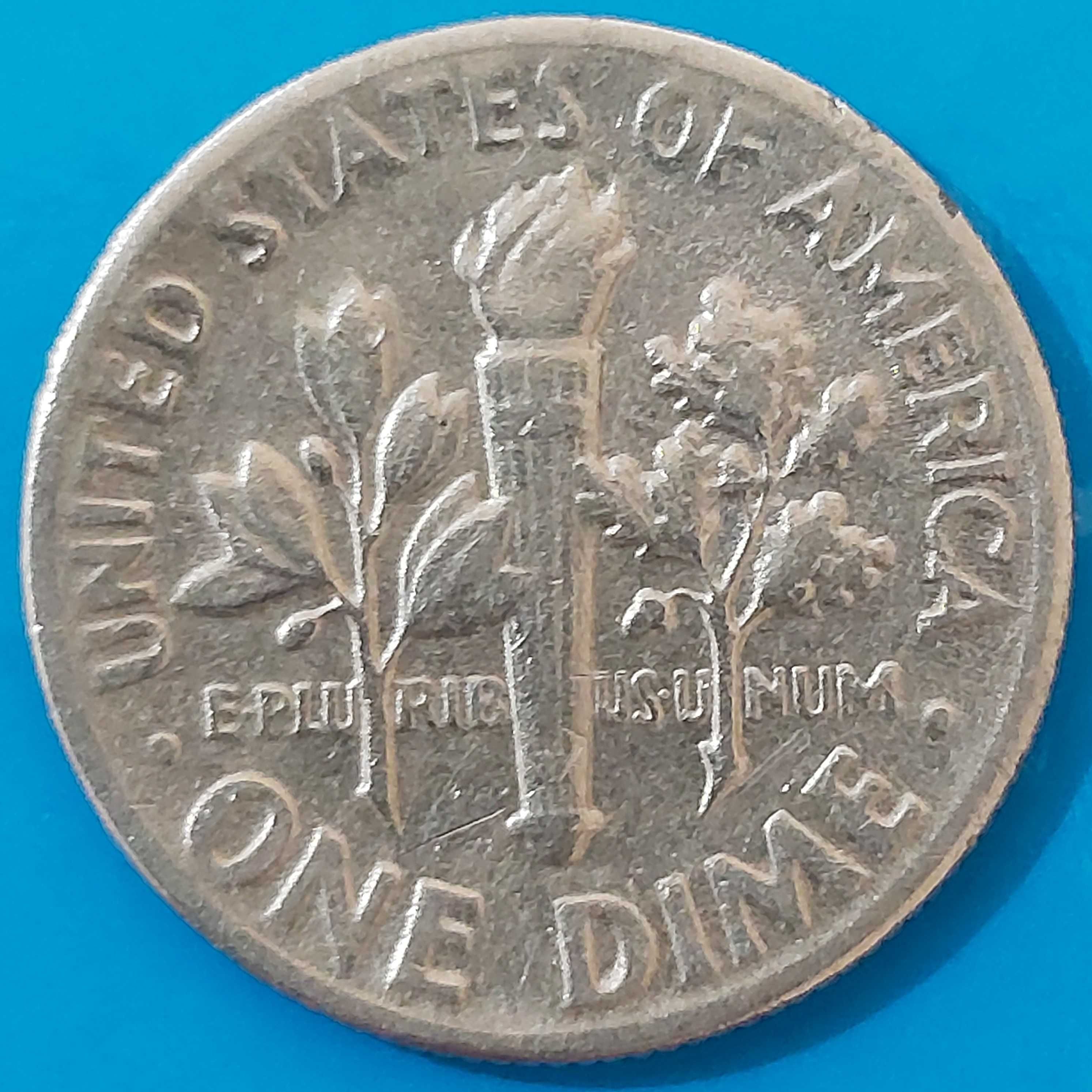 One Dime de 1973 dos USA Franklin Roosevelt