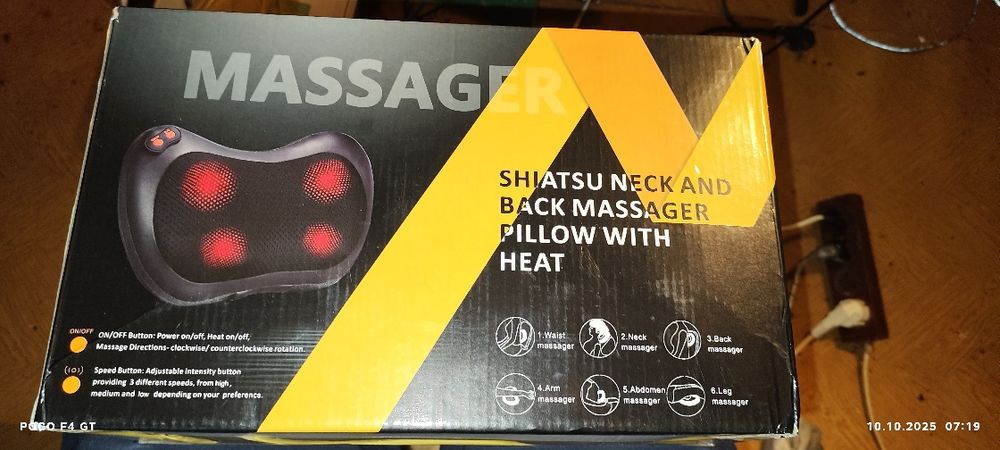 Masażer shiatsu do stóp karku ciała oraz plecow
