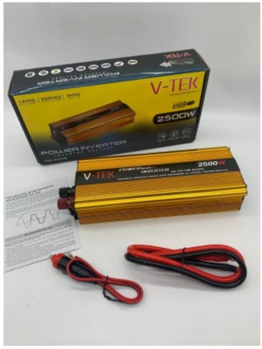 Інвертор,перетворювач напруги V-tek 2500 W 12-120V