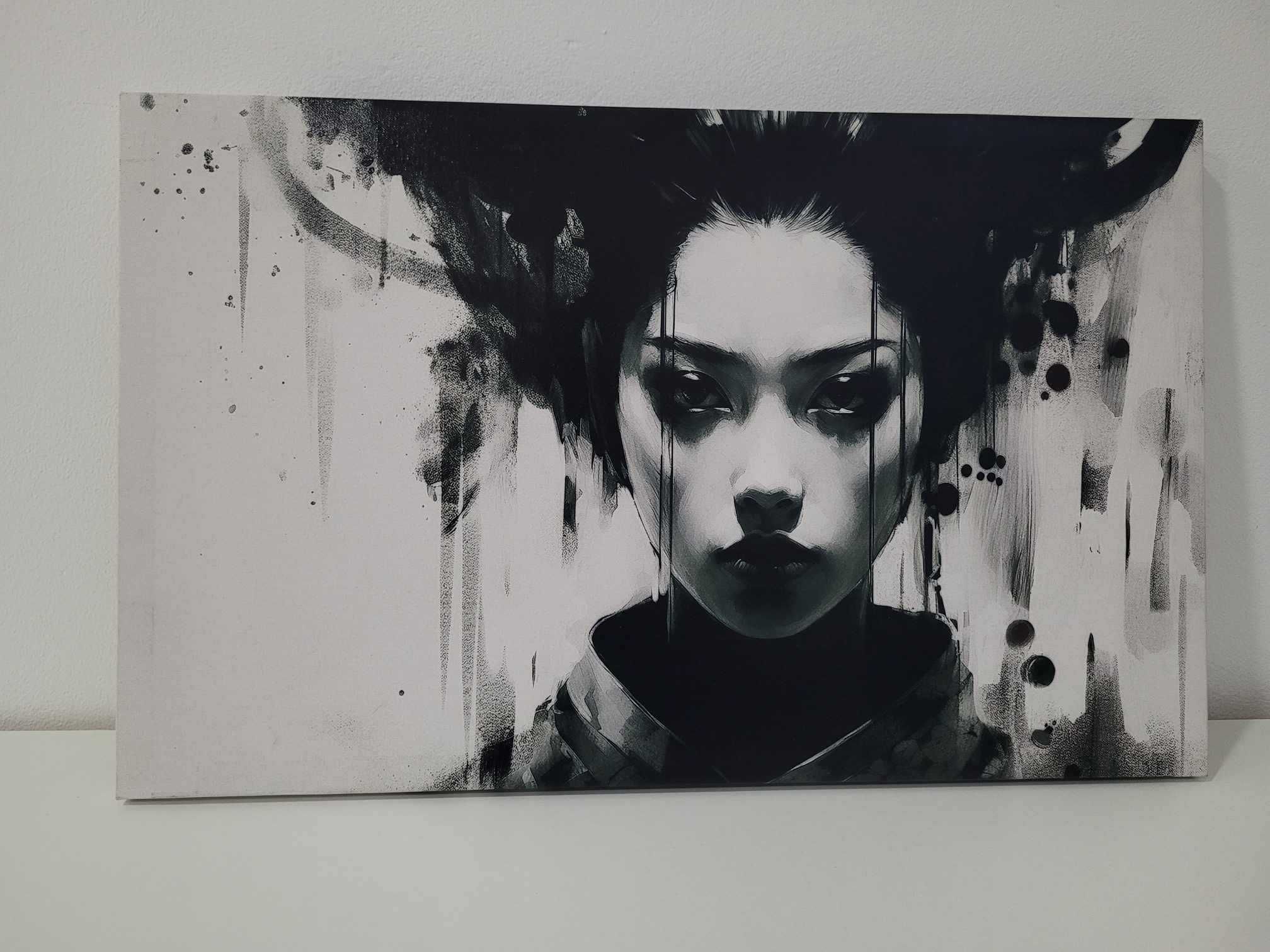 Obraz na płótnie azjatka w kimono 60cm x 40cm