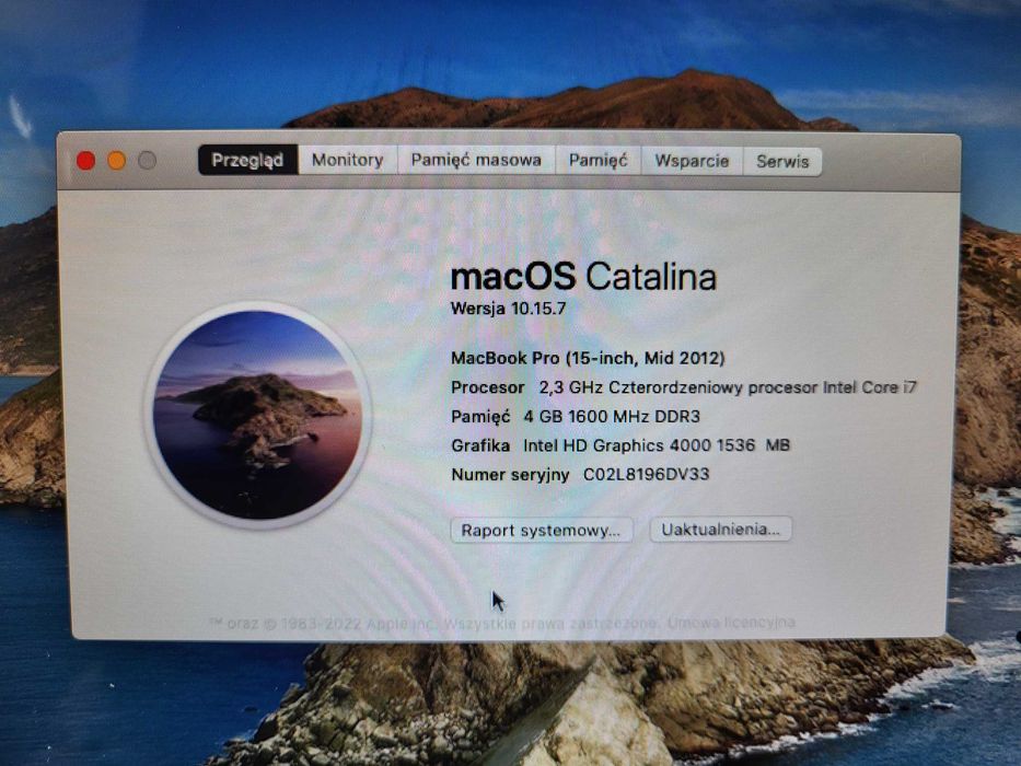 MacBook Pro A1286 15''